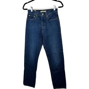 Levi's Wedgie Straight Leg Jeans Medium Wash Size 25 Classic Classy High Rise